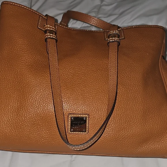 Dooney & Bourke Tan Pebbled Leather Tote - Picture 10 of 14